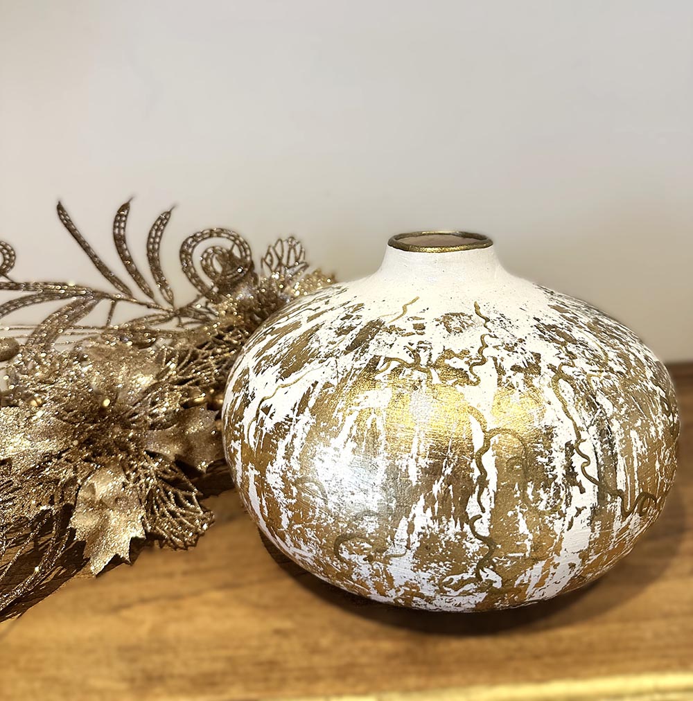 Vazo Seramik, El boyaması Dekoratif Desenli Şah Küp