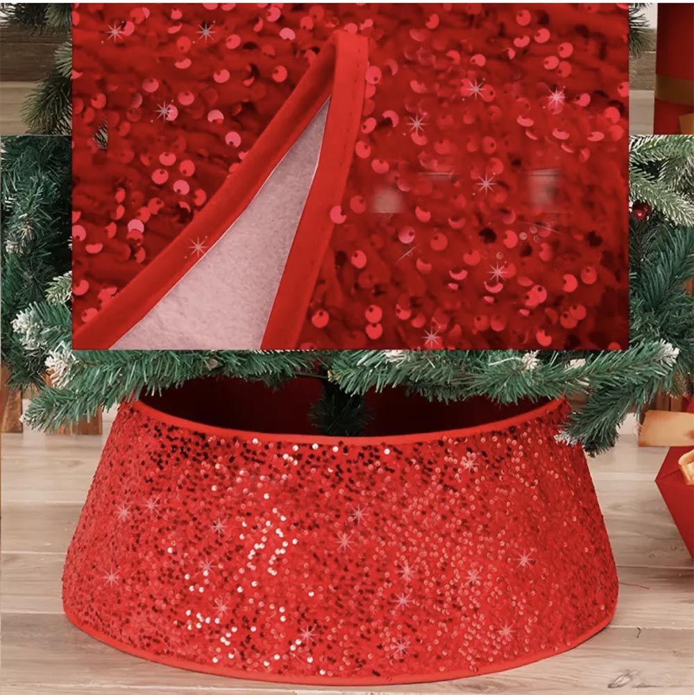Kırmızı Paletli - Yılbaşı Çam Ağac Eteği ,Yılbaşı Dekor