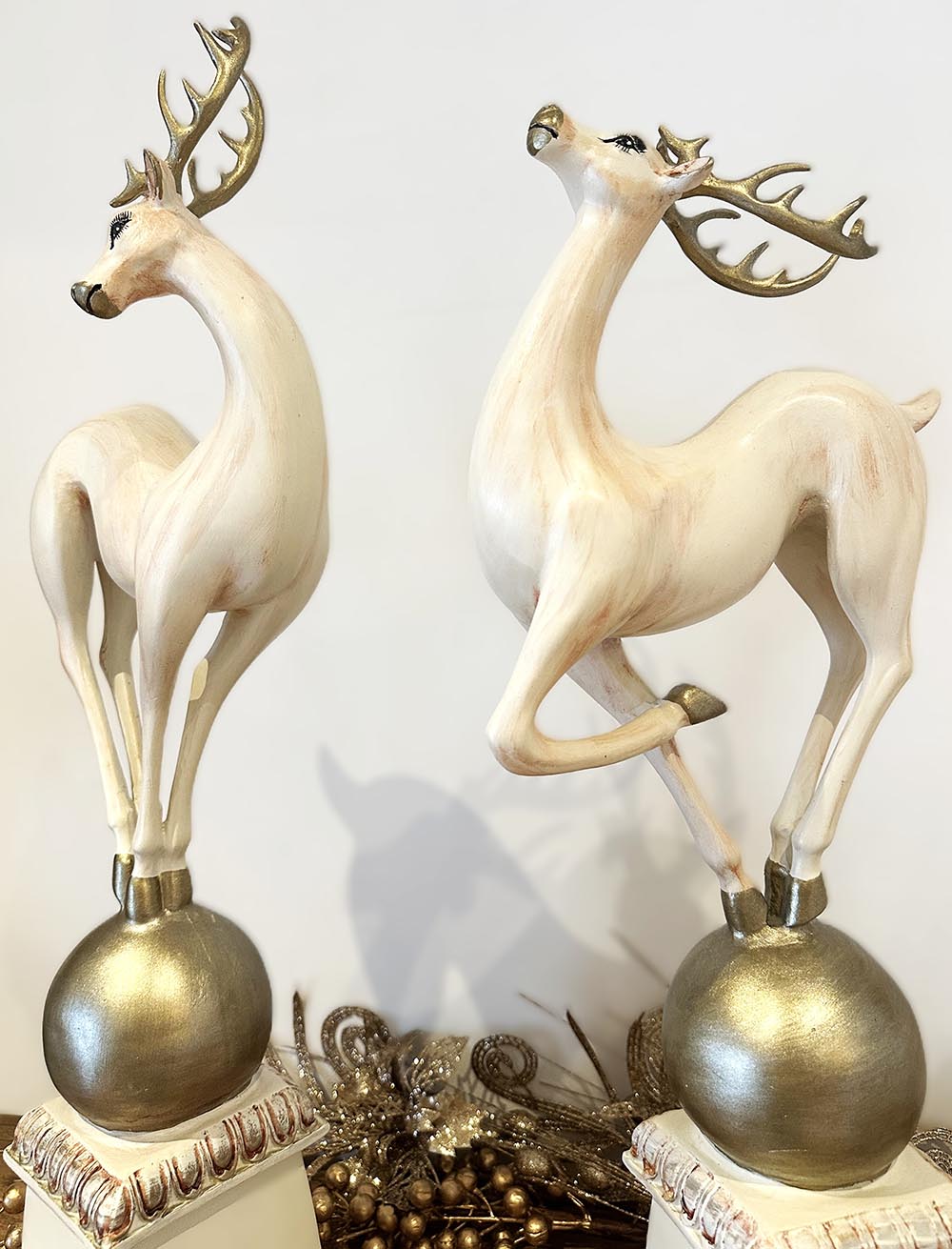 Büyük Geyik Dekoratif Aksesuar , Biblo ,Yılbaşı Aksesuarı