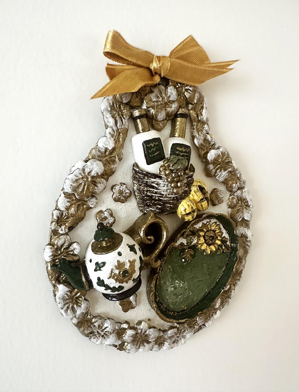 El Yapımı Mutfak Duvar Süsü 2 -Dekoratif Duvar Aksesuarı , Çerçeve