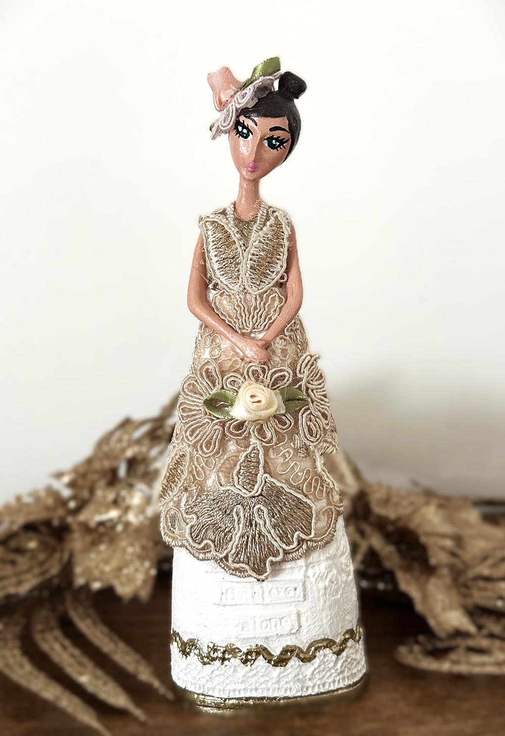 Kadın Figürlü Dekoratif Biblo - Ev Objesi , Özel Tasarım , Hediyelik Biblo