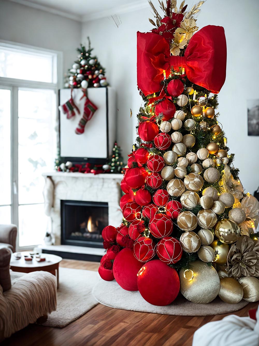 Büyük Boy Ağaç Süsü - 50 Cm Yılbaşı Çam Ağacı Topu