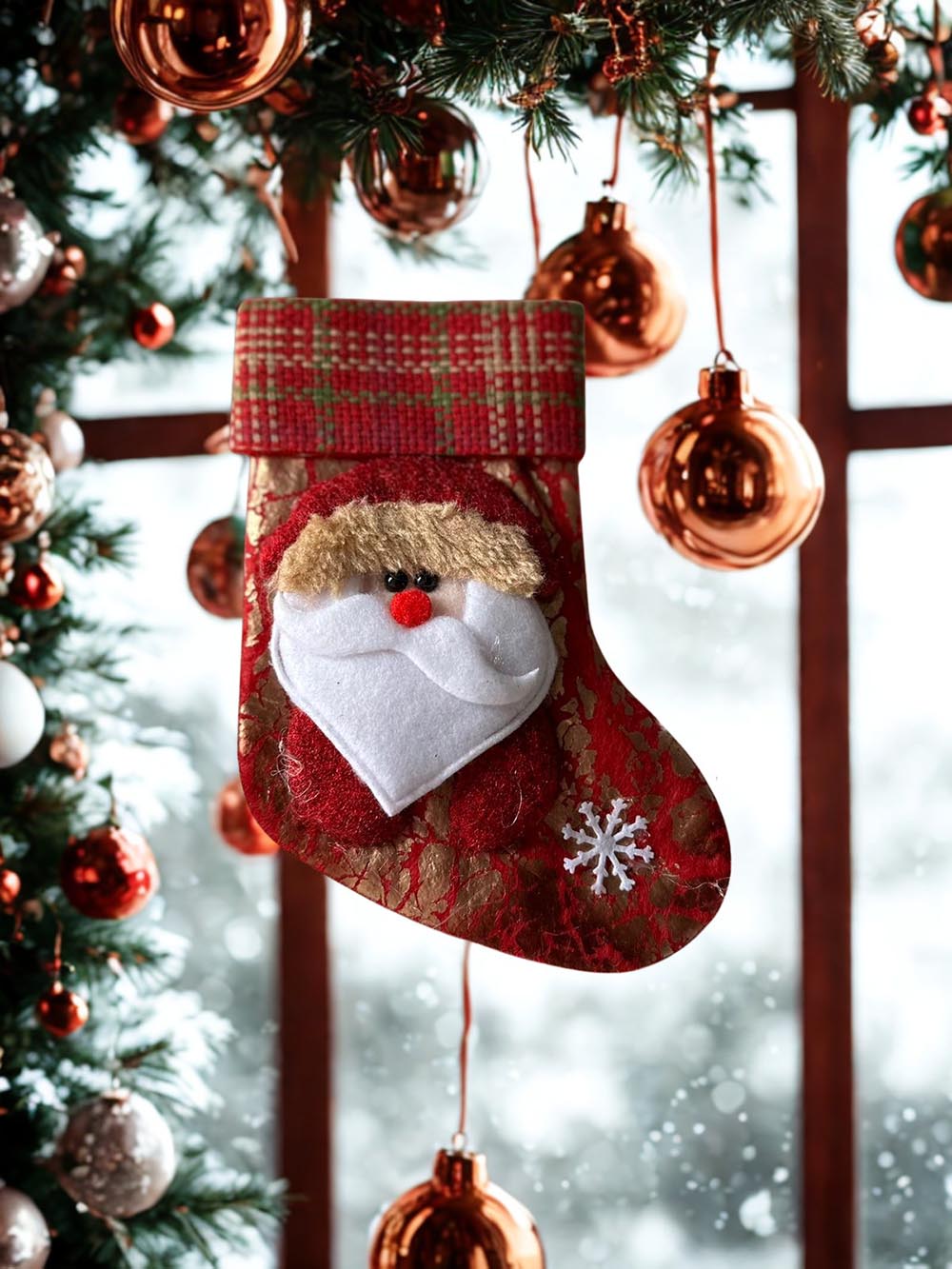 Yılbaşı Ağaç Süsü Noel Baba Çorap