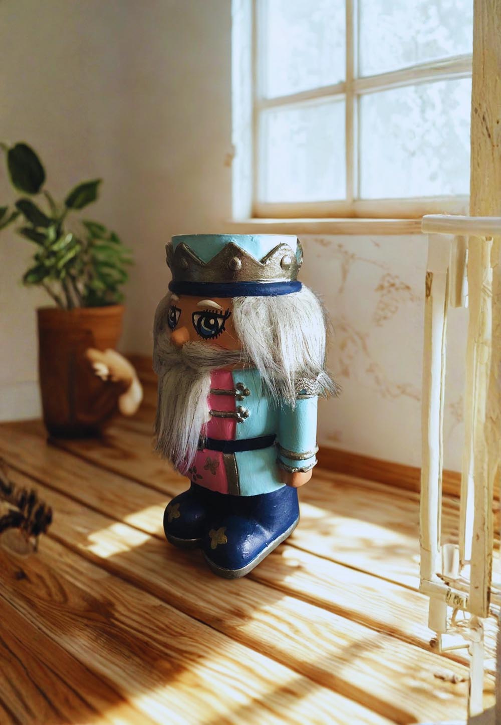 Dekoratif Kurşun Asker Şamdan Mumluk -Yılbaşı Ev Aksesuarı