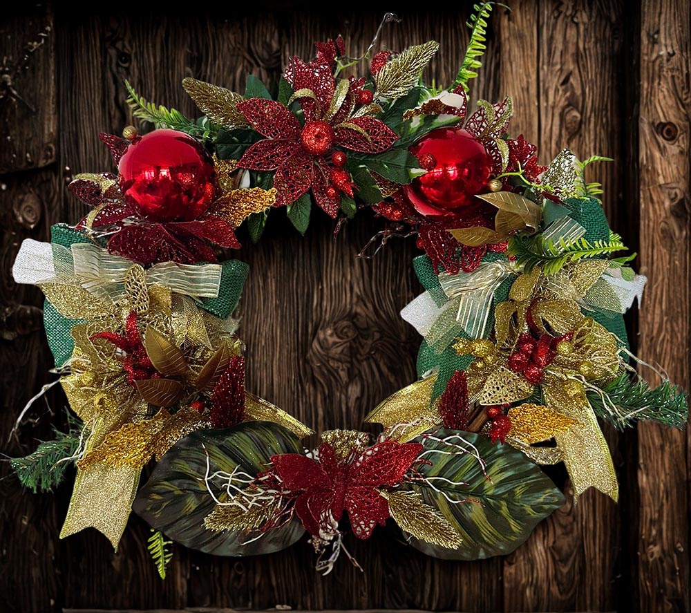 Yılbaşı Kapı Süsü - Yılbaşı Dekoratif Kapı Süsü